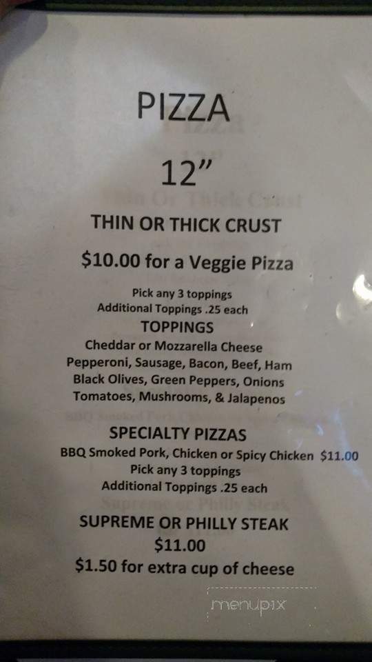 Charlie's Restaurant Lounge - Soddy Daisy, TN menu_pic