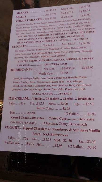 Dairy Barn - Athens, TN menu_pic