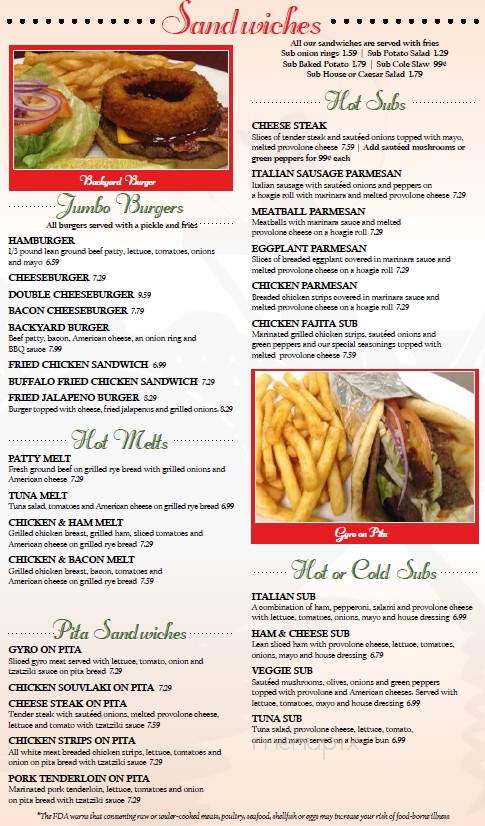 Gondolier Italian Restaurant - Maryville, TN menu_pic