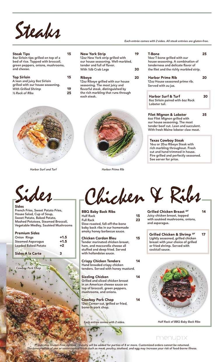 Harbor Cafe - Clarksville, TN menu_pic