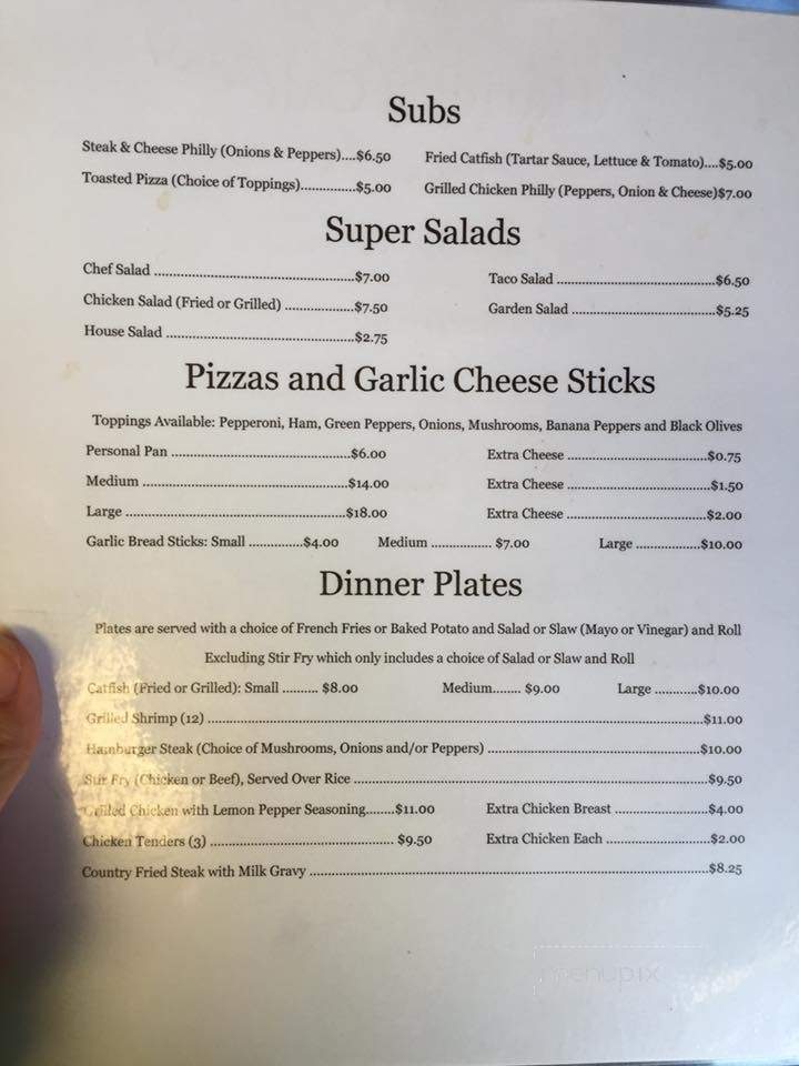 Harley's Restaurant - Lobelville, TN menu_pic