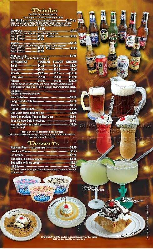 La Fuenta Mexican Restaurant - Pulaski, TN menu_pic