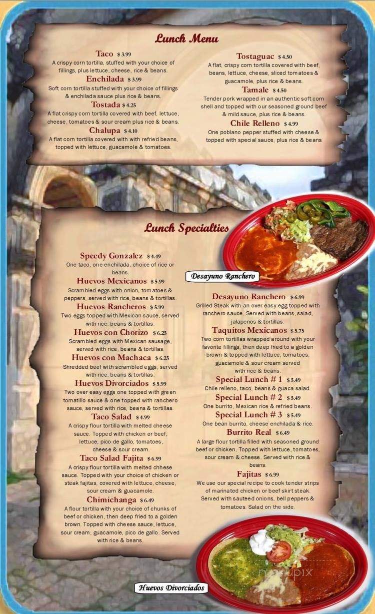 La Hacienda Mexican Restaurant - Franklin, TN menu_pic