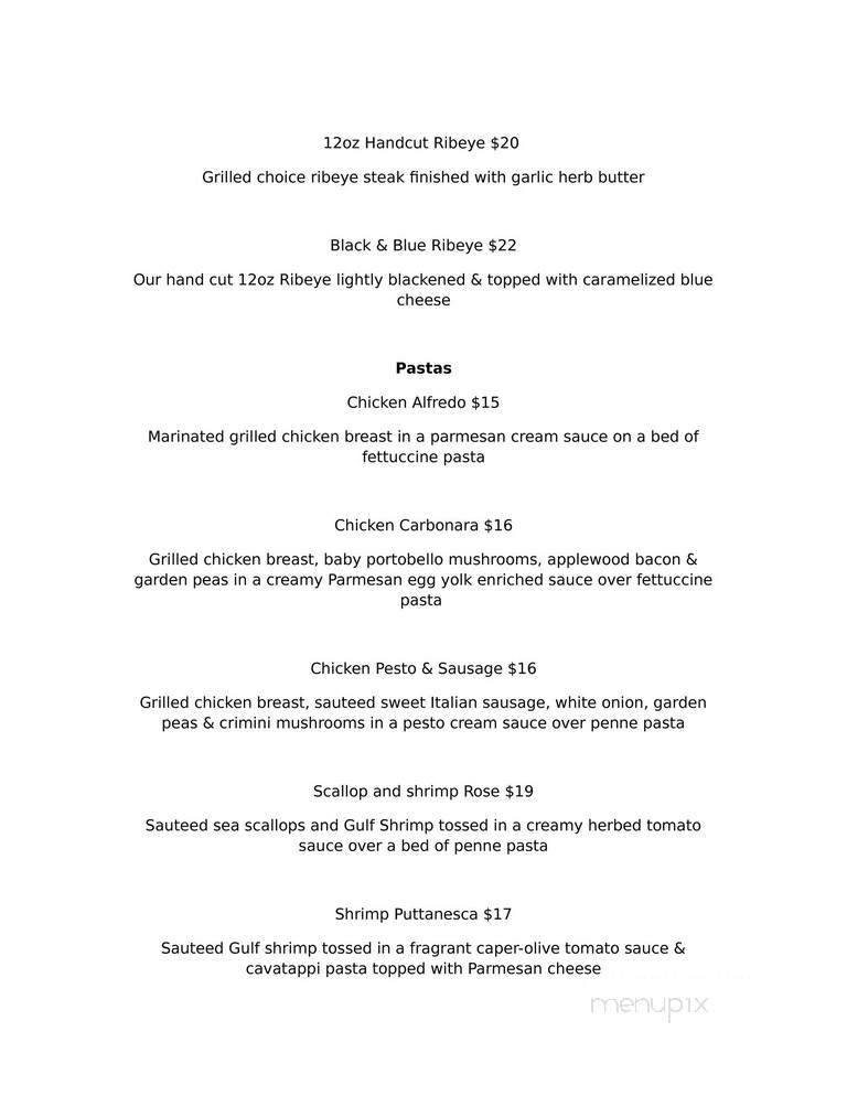 Looking Glass - Clarksville, TN menu_pic
