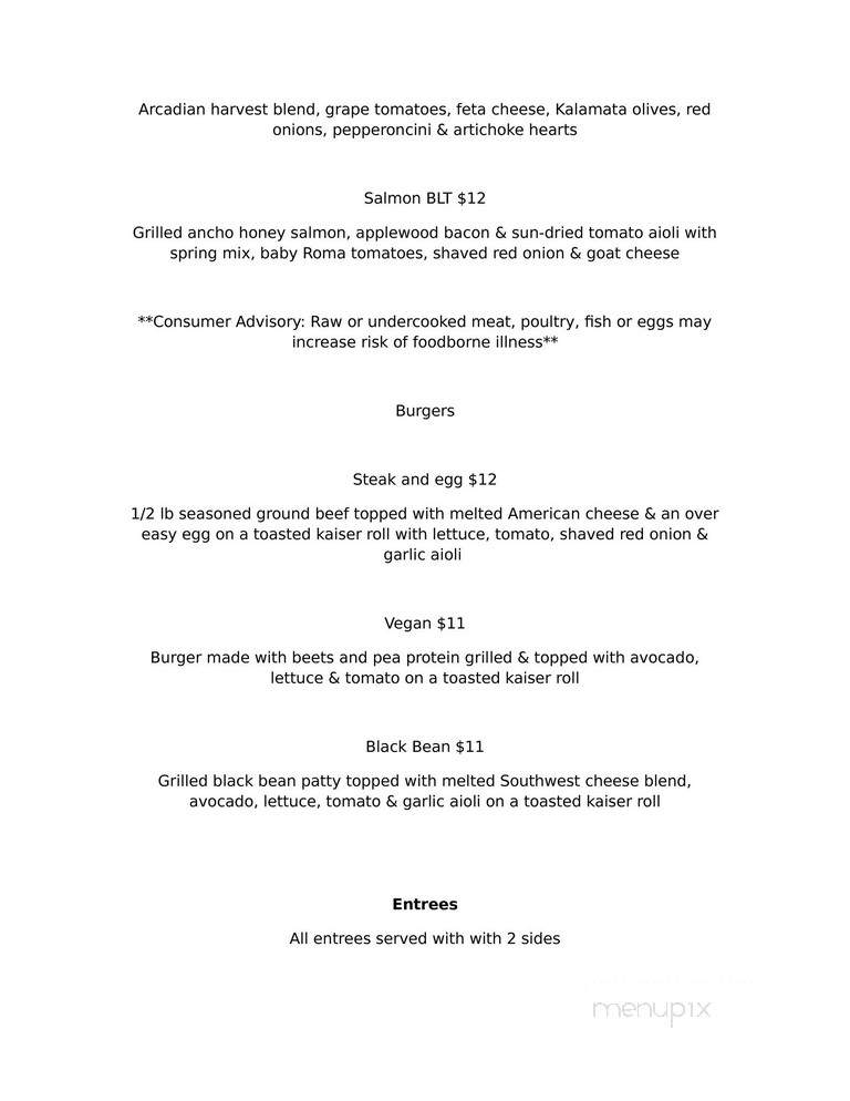 Looking Glass - Clarksville, TN menu_pic