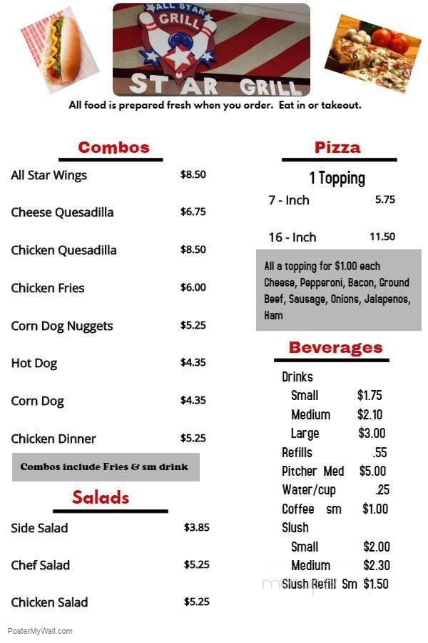 Pinnacle Family Entertainment - Clarksville, TN menu_pic