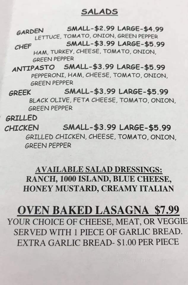 Pit Stop Pizza - Crossville, TN menu_pic