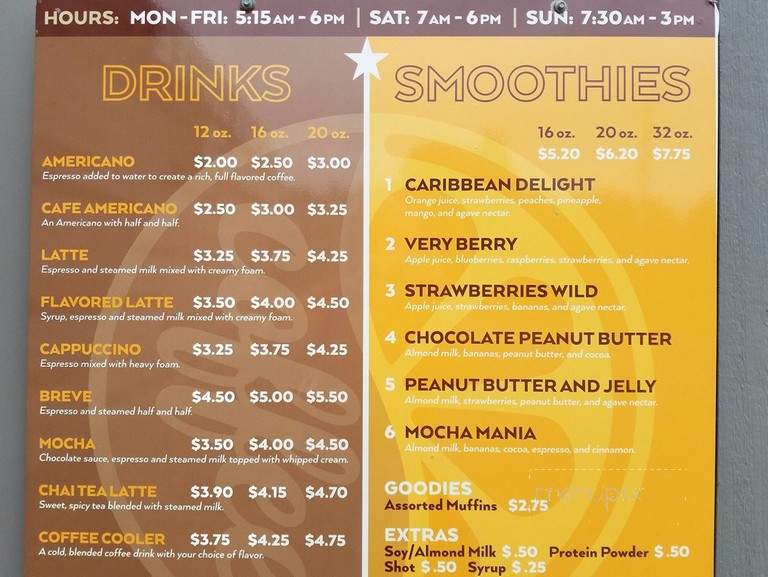 Tennessee Coffee Co - Columbia, TN menu_pic
