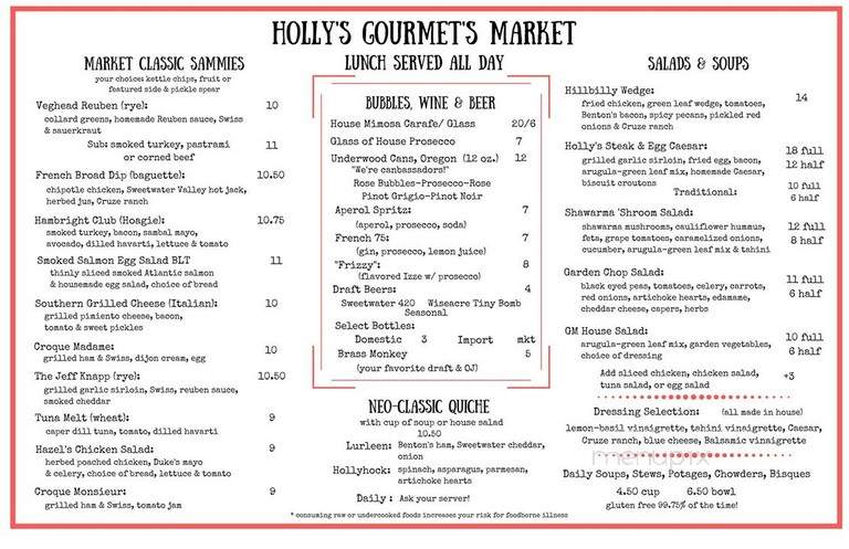 Gourmet's Market - Knoxville, TN menu_pic