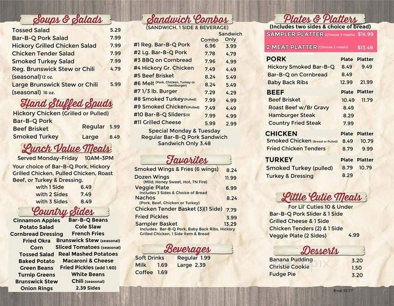 Bar-B-Cutie - Madison, TN menu_pic