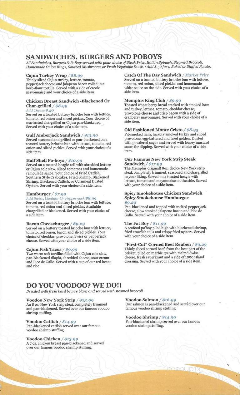 Half Shell - Memphis, TN menu_pic