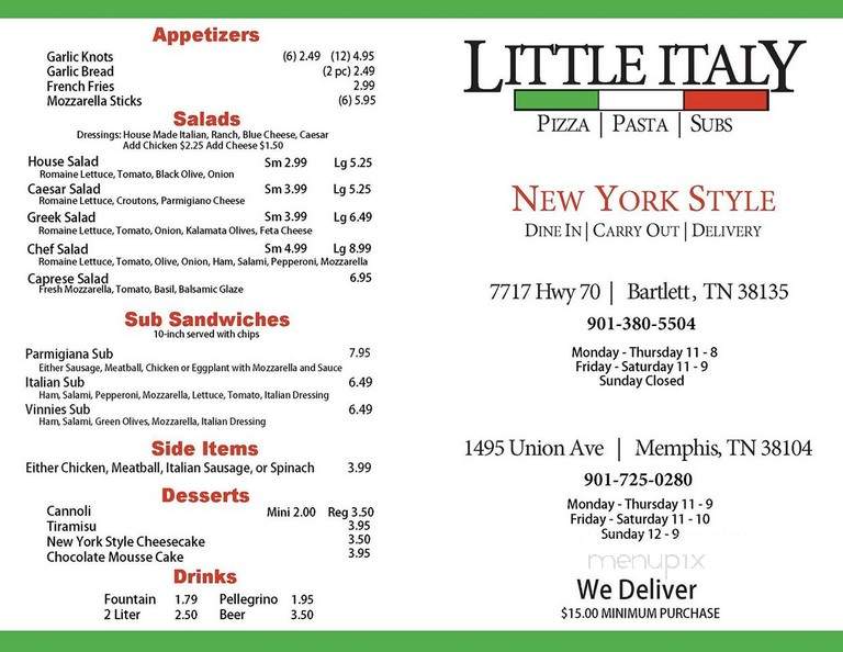 Little Italy Pizza - Memphis, TN