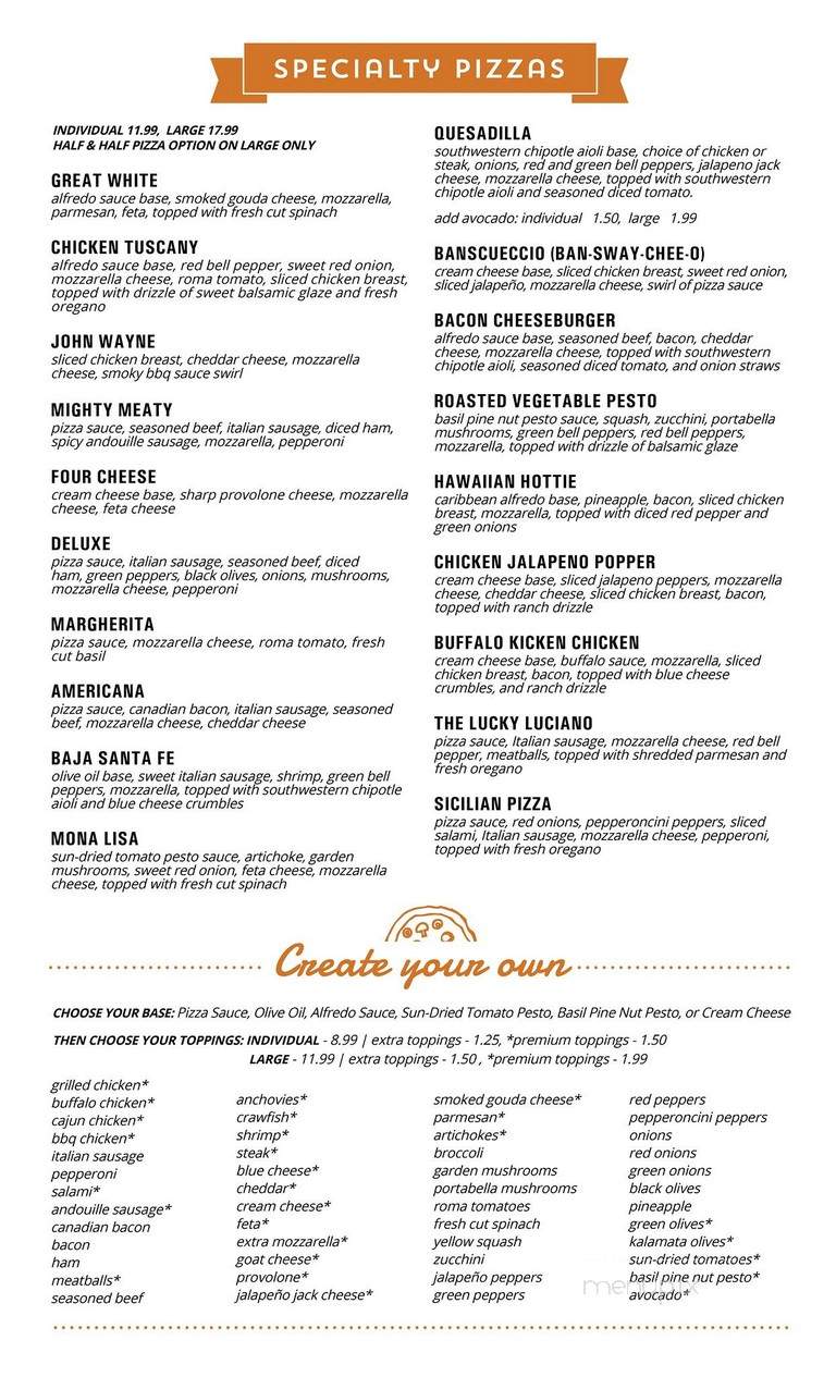 Old Venice Pizza Co - Memphis, TN menu_pic
