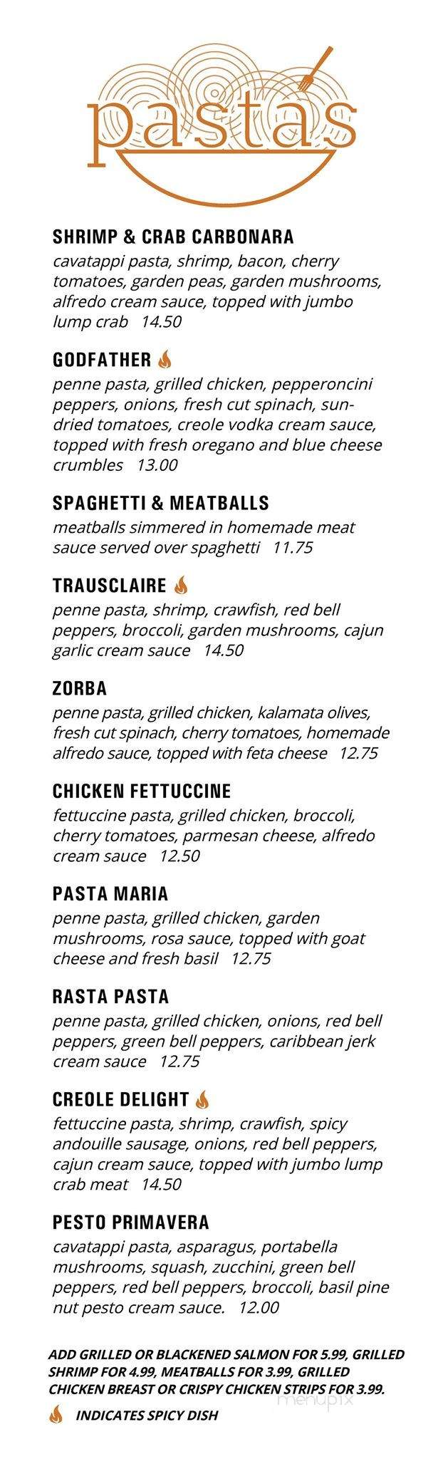 Old Venice Pizza Co - Memphis, TN menu_pic