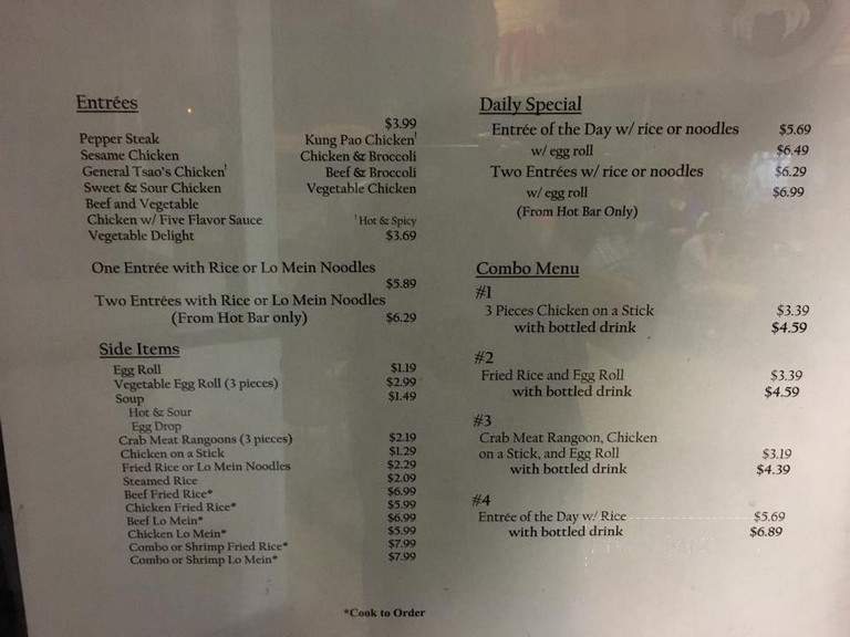 Oriental Lunch - Nashville, TN menu_pic