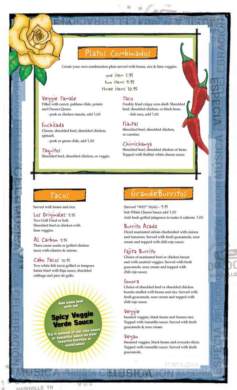 Rosepepper Cantina - Nashville, TN menu_pic