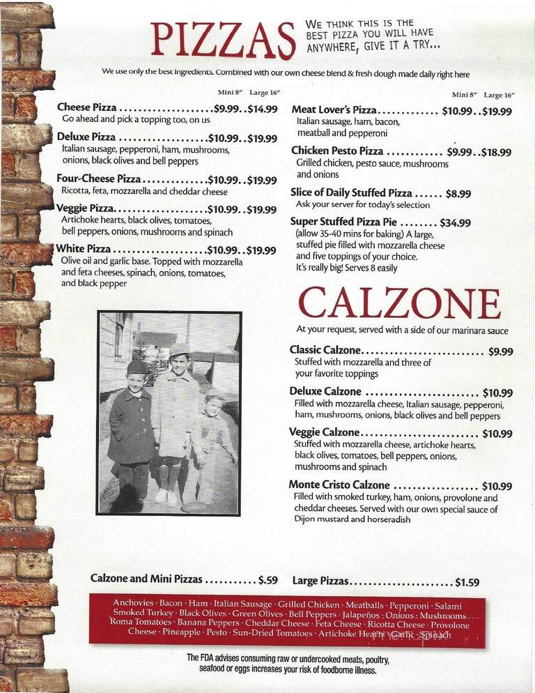 Marinas On The Square Italian - Murfreesboro, TN menu_pic
