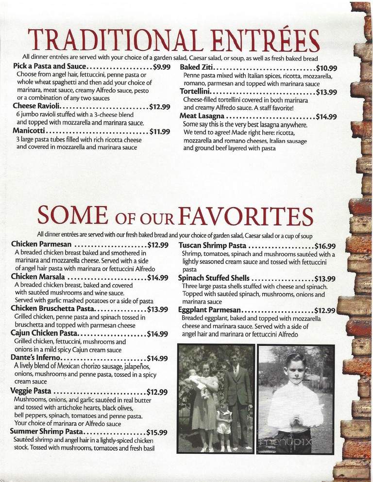 Marinas On The Square Italian - Murfreesboro, TN menu_pic