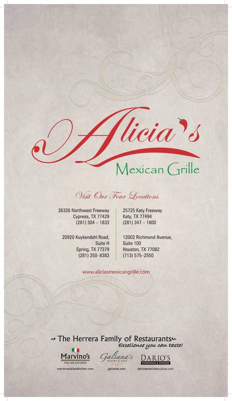 Alicia's Mexican Grille - Cypress, TX