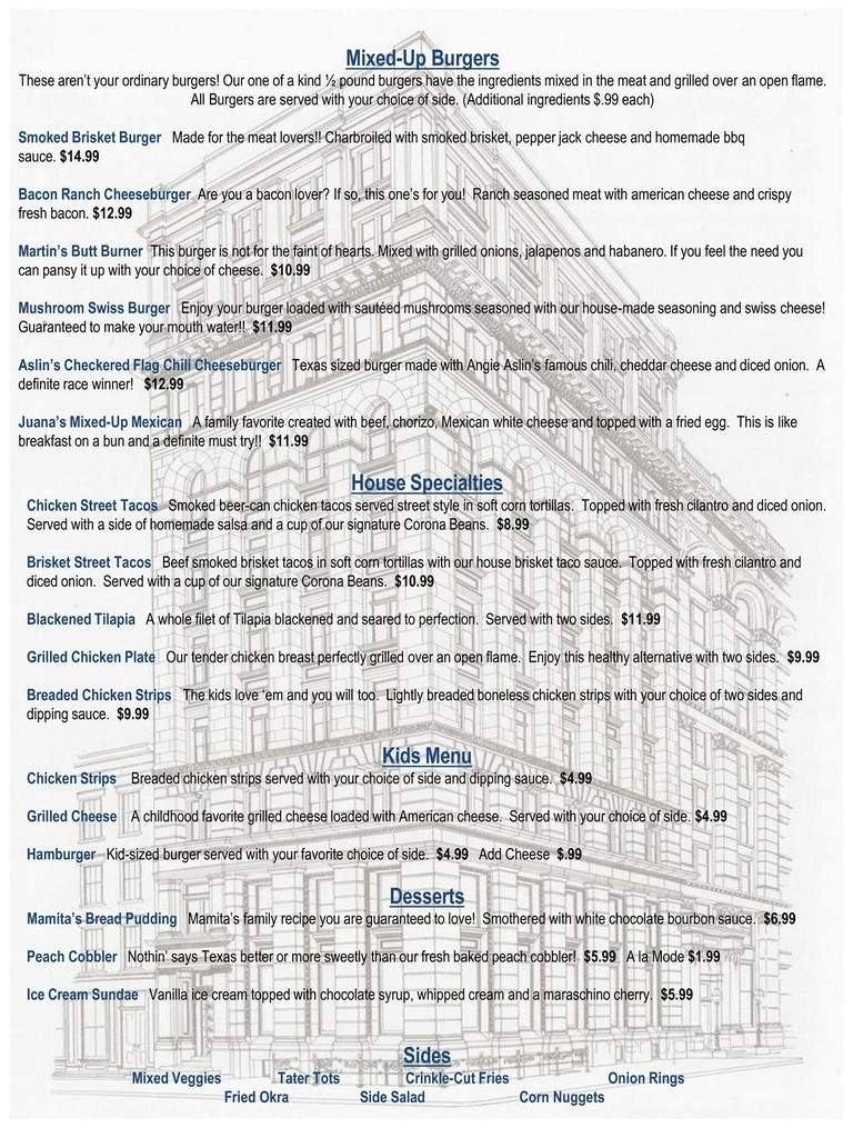 Backporch Grill & Tavern - Grapevine, TX menu_pic