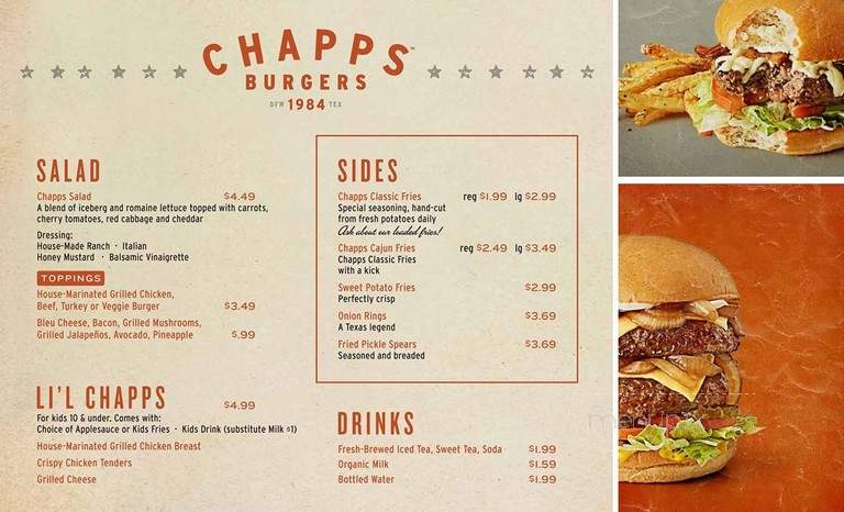 Chapps Cafe - Grand Prairie, TX menu_pic
