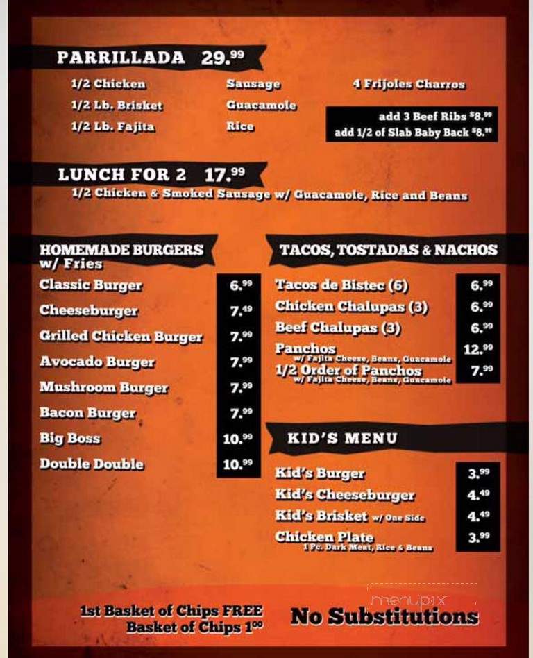 Chicken Run - Brownsville, TX menu_pic