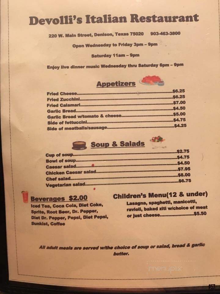 Devolli's Italian Restaurant - Denison, TX