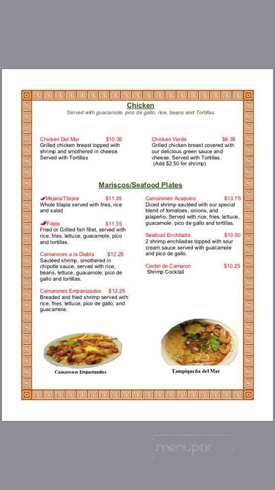 Dona Chuy Mexican Restaurant - Jewett, TX menu_pic