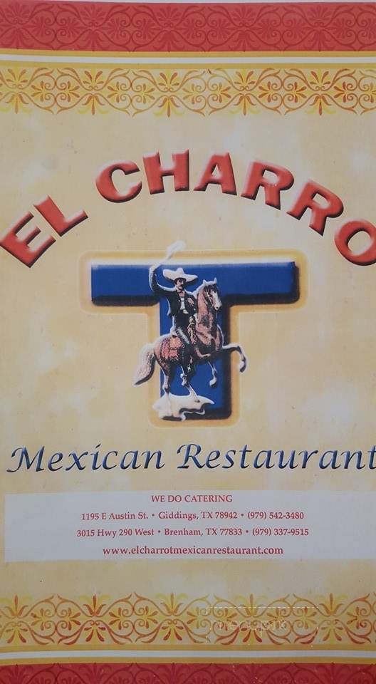 El Charro T Mexican - Giddings, TX menu_pic