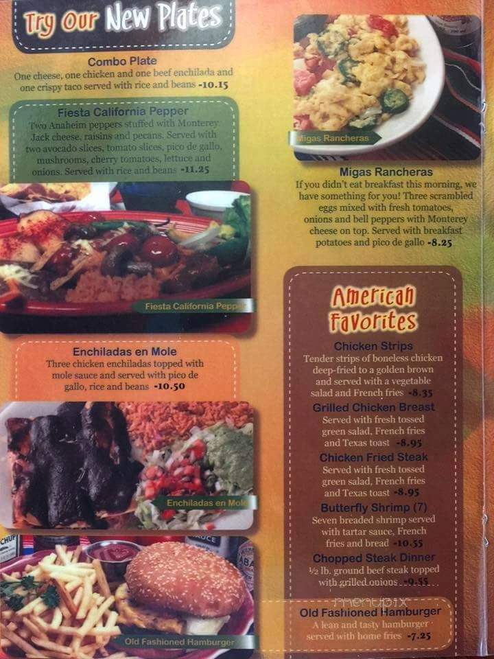 Fiesta Grill - Corsicana, TX menu_pic