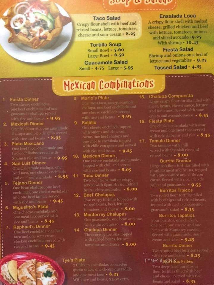 Fiesta Grill - Corsicana, TX menu_pic
