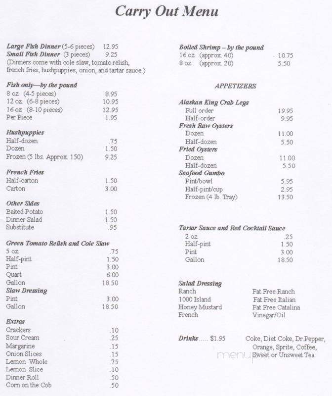 Fish Fry - Paris, TX menu_pic