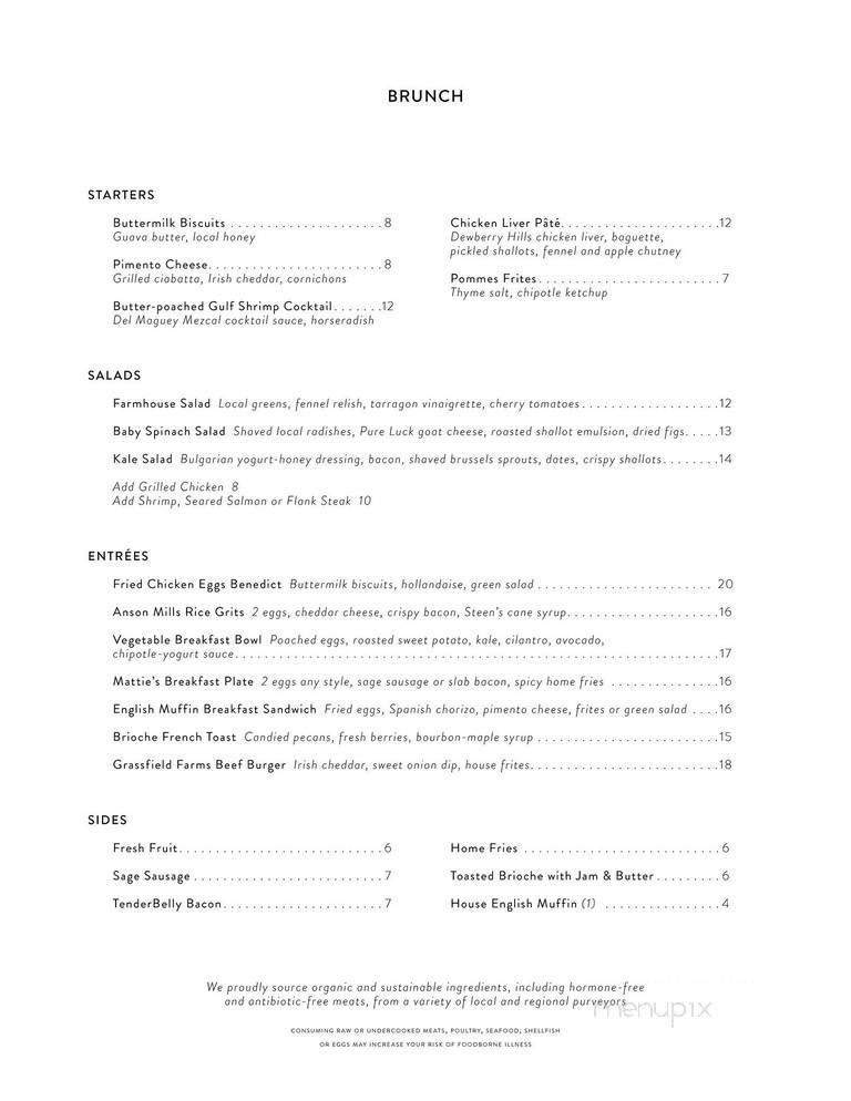 Green Pastures Restaurant - Austin, TX menu_pic