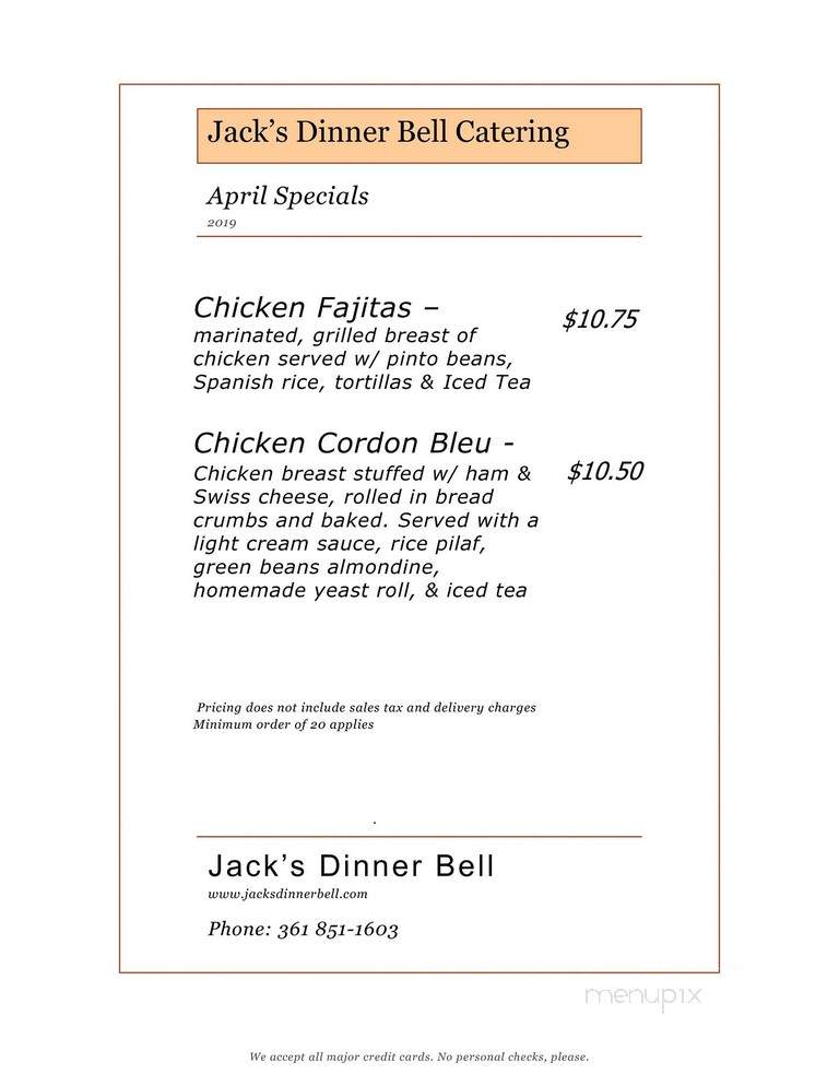 Jack's Dinner Bell - Corpus Christi, TX