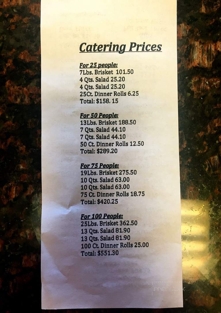 Johny's Restaurant - El Paso, TX menu_pic
