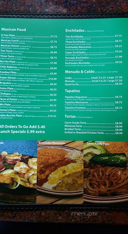 La Esperaza - San Angelo, TX menu_pic