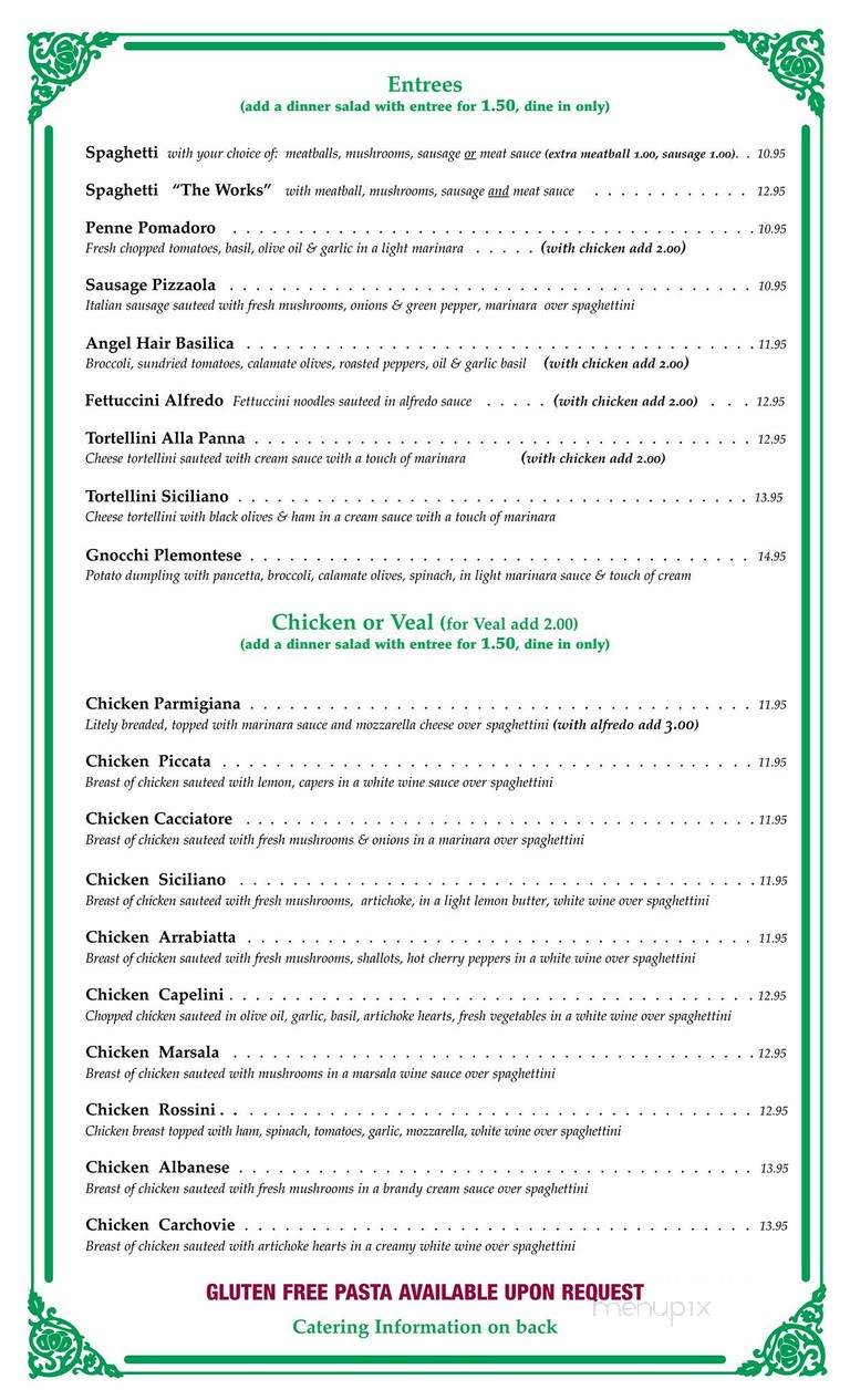 Luigi's Italian Cafe - Rockwall, TX menu_pic