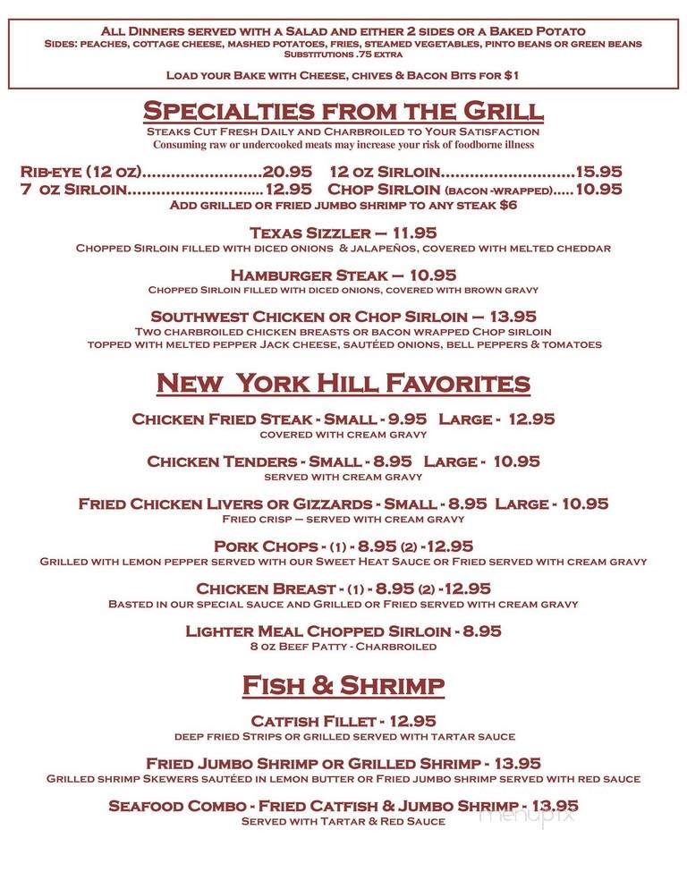 New York Hill Restaurant - Mingus, TX
