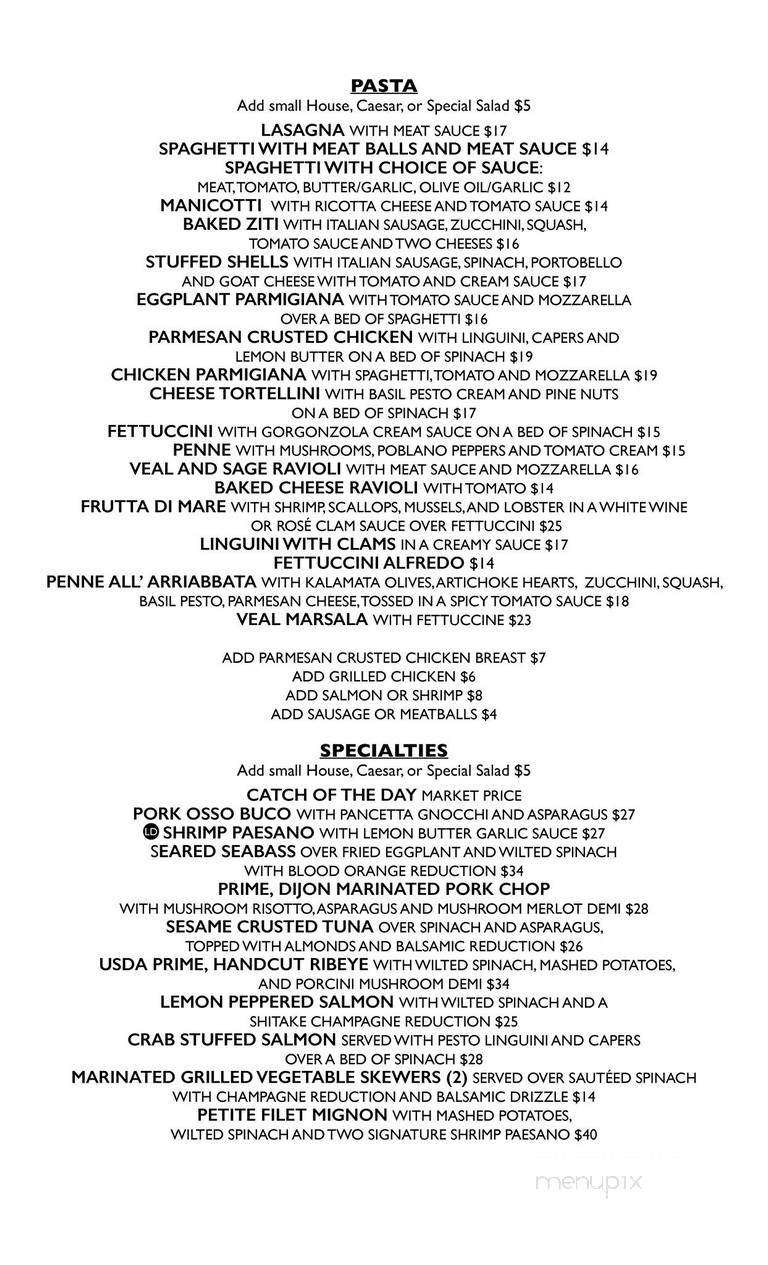 Paesanos Restaurant - San Antonio, TX menu_pic