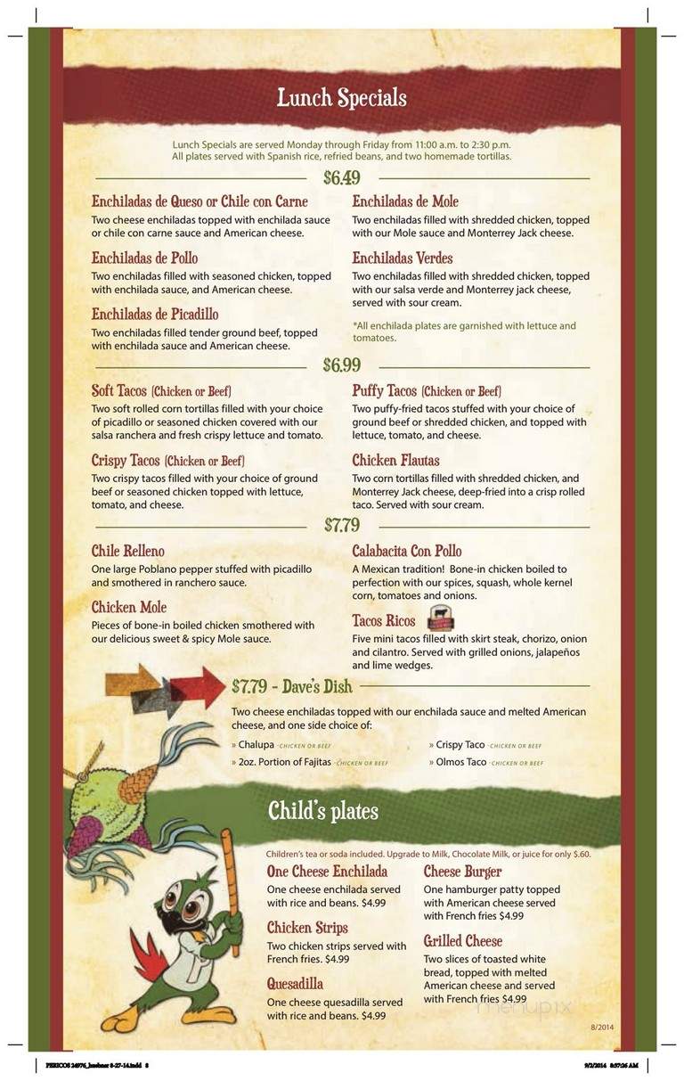 Perico's Mexican Restaurant - San Antonio, TX