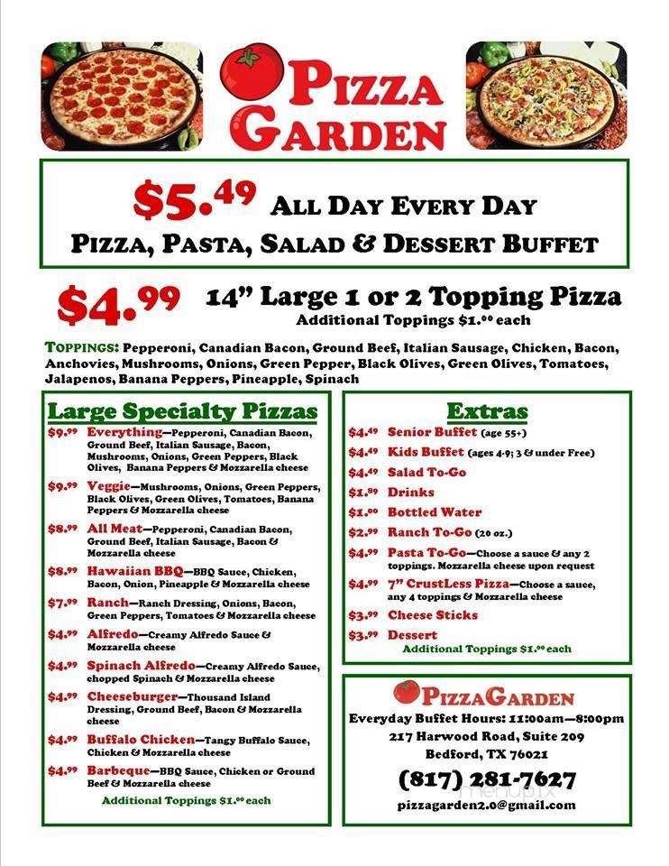 Pizza Garden - Bedford, TX