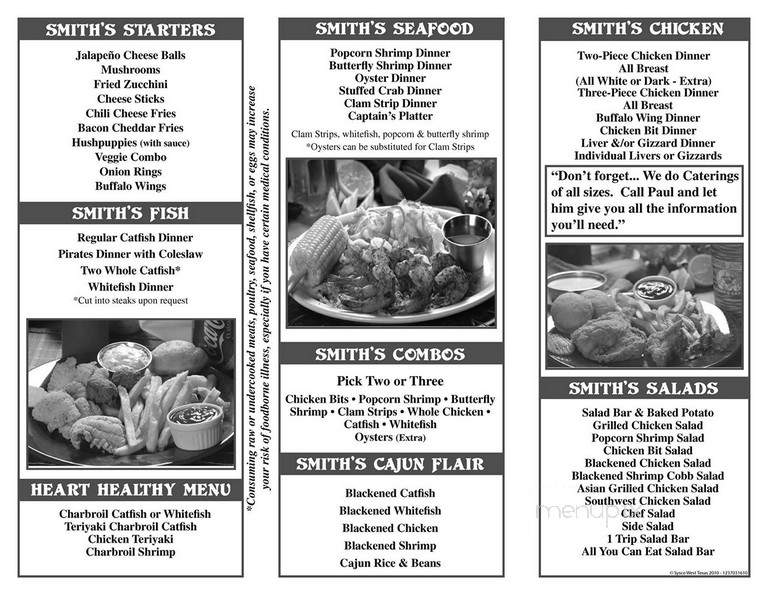 Riversmith's - Lubbock, TX menu_pic