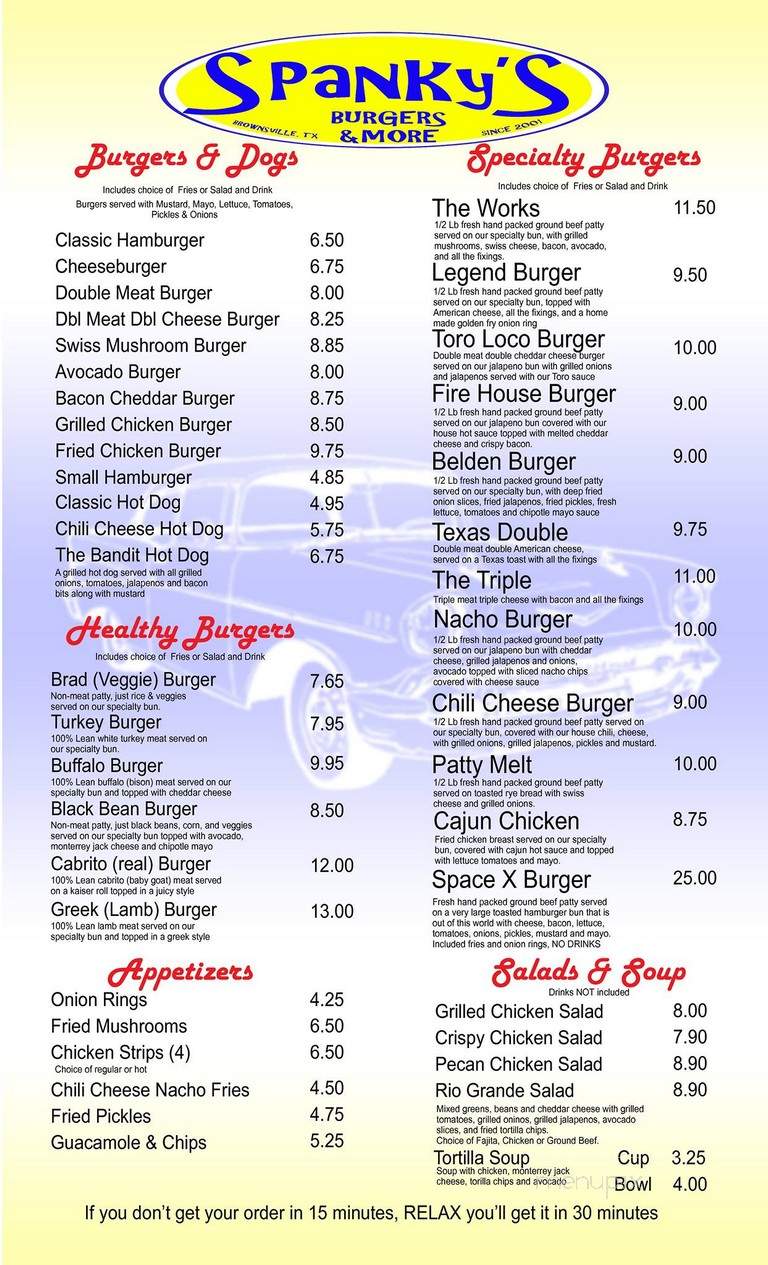 Spanky's Burgers - Brownsville, TX
