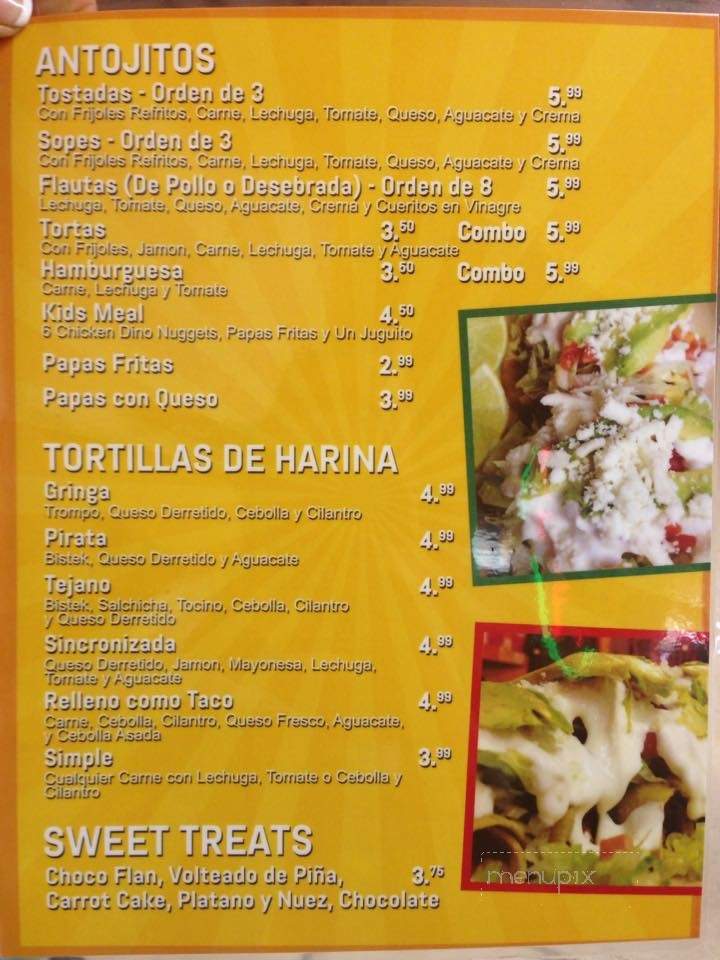Taco Chino - Brownsville, TX menu_pic