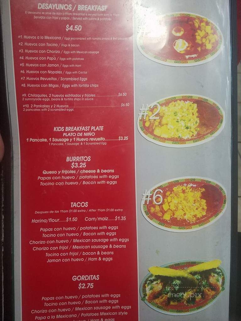 Taqueria Azteca - Rosenberg, TX menu_pic