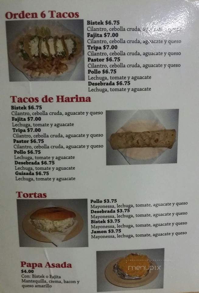 Taqueria Cortez - Los Fresnos, TX menu_pic