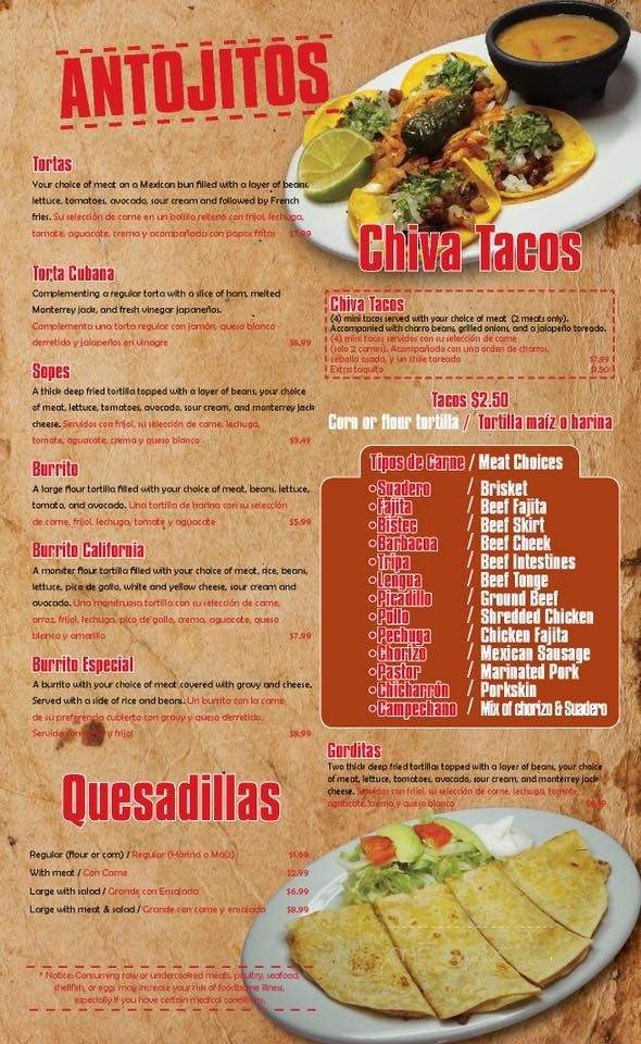 Taqueria El Puerto - Austin, TX menu_pic