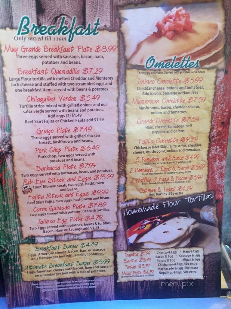 Taqueria Jalisco - Corpus Christi, TX menu_pic