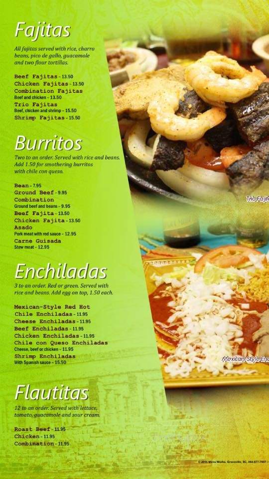 Tequila Tony's Mexican Restaurant - Odessa, TX menu_pic