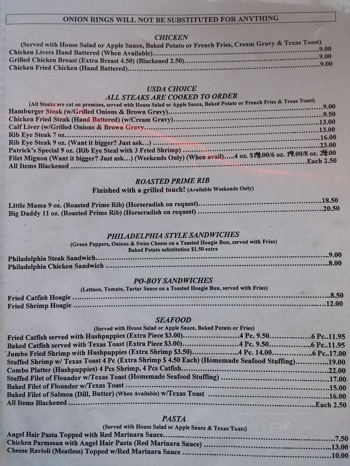 Texas Star Cafe - Colmesneil, TX menu_pic